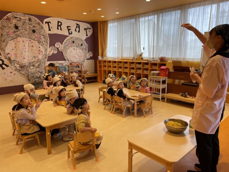 秋を感じました、、、🍁🍠（４歳児　そら組）
